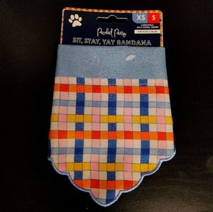 Packed Party Plaid Decorative Dog Bandana NWT